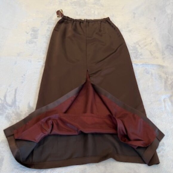 Marina Women's Maxi Lined Skirt With Slit Back 10 - Picture 11 of 16